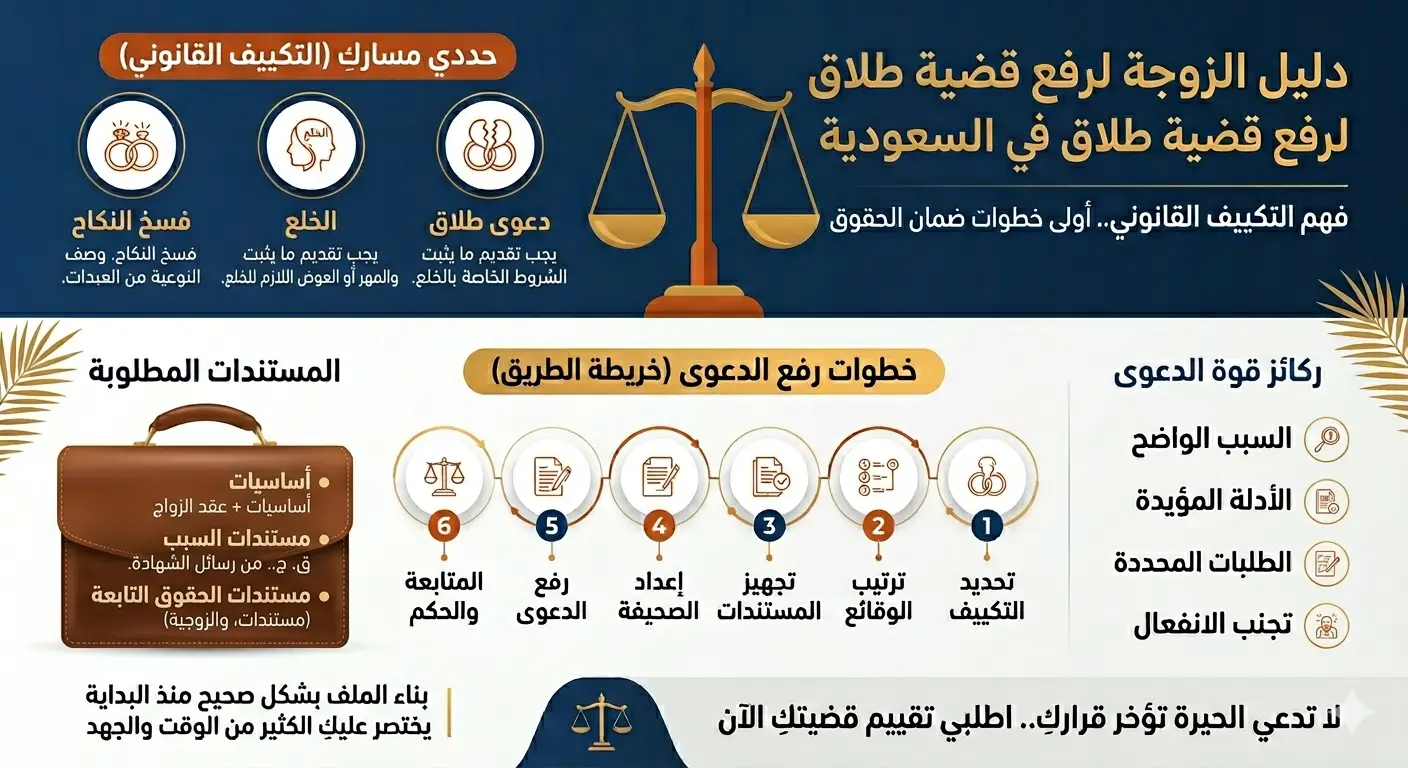رفع قضية طلاق