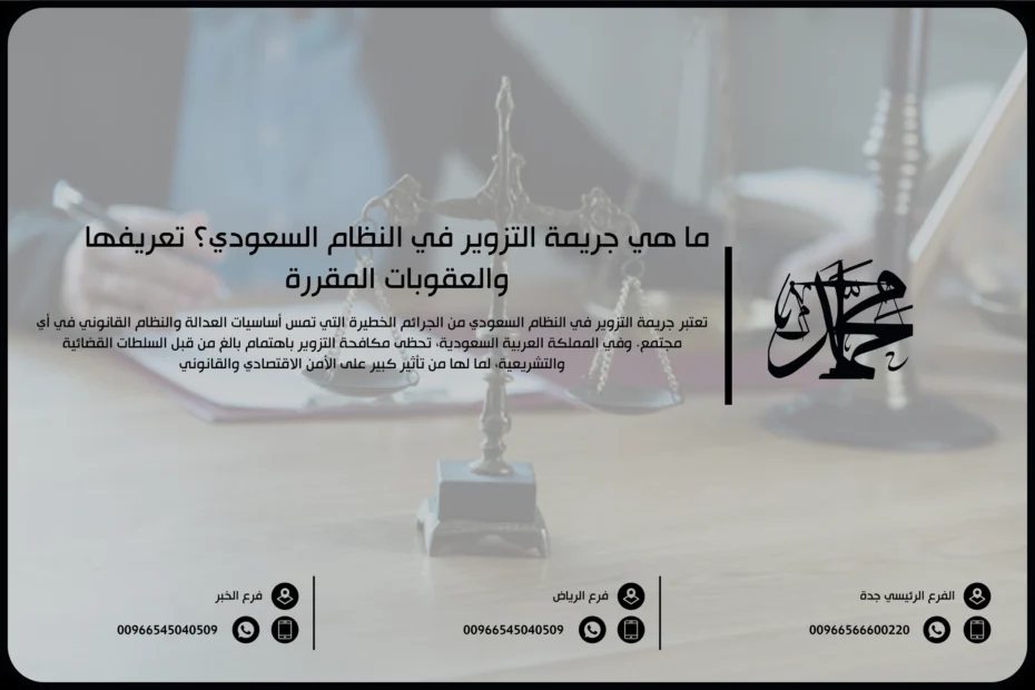 ما هي جريمة التزوير في النظام السعودي؟ تعريفها والعقوبات المقررة
