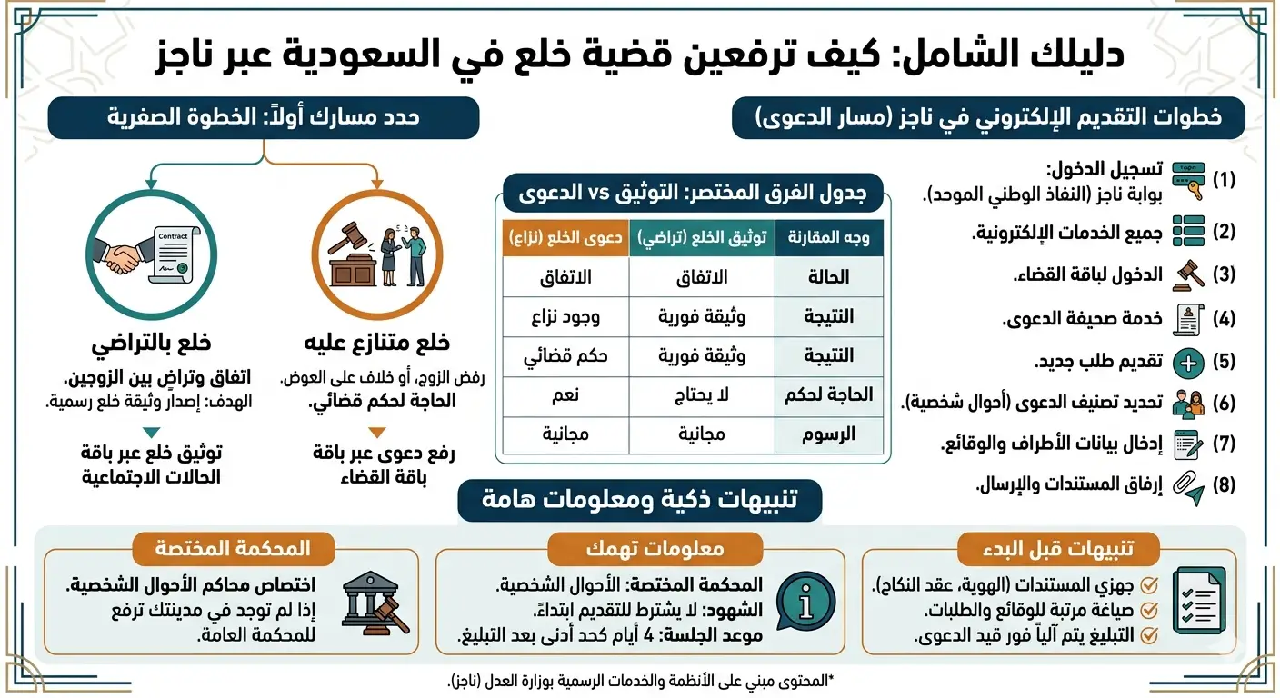 رفع قضية خلع